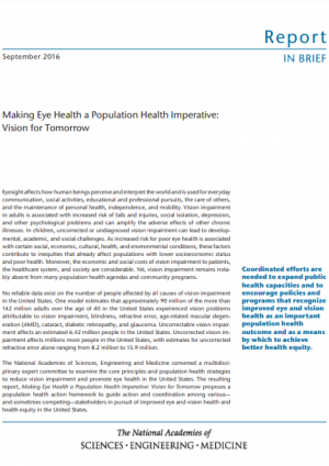 Making Eye Health a Population Health Imperative: Vision for Tomorrow