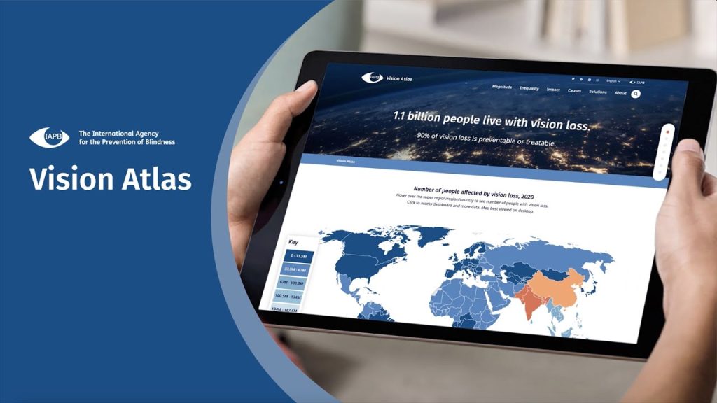 The Vision Atlas being viewed on a tablet
