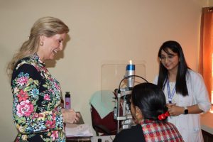 Duchess meeting with a patient and her doctor