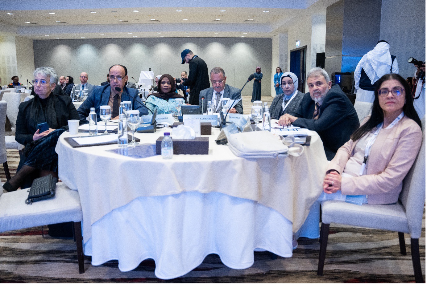 Attendees at a table