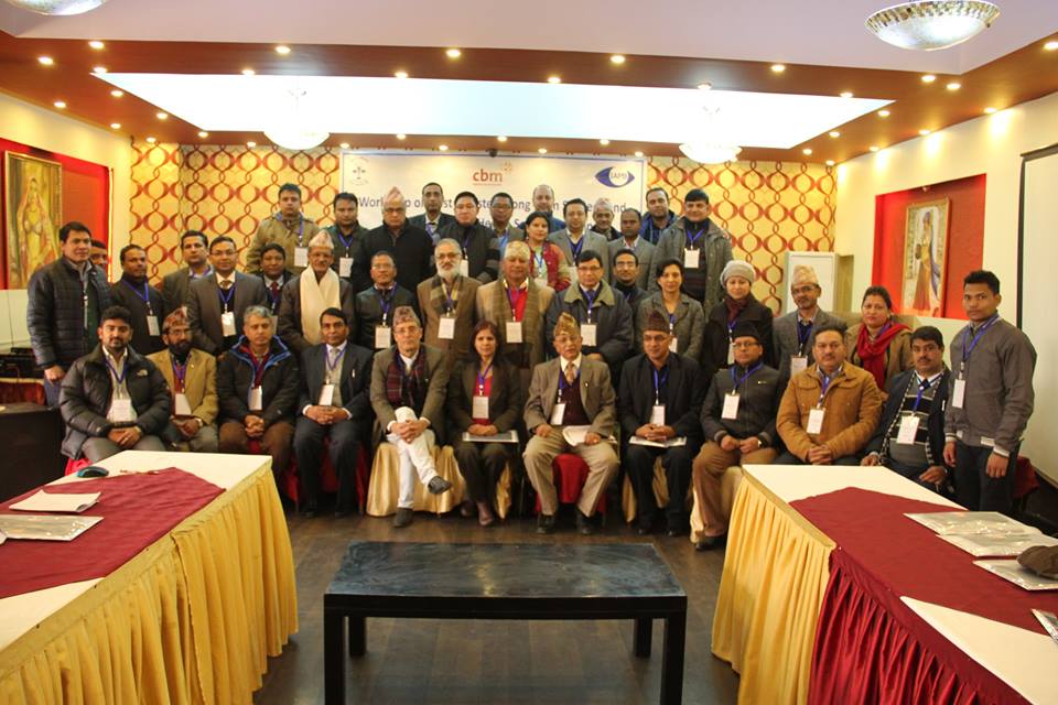 Delegates from the Post-Disaster Workshop in Nepal, Jan 2016